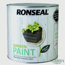 Picture of Ronseal Garden Paint Charcoal Grey 750ml